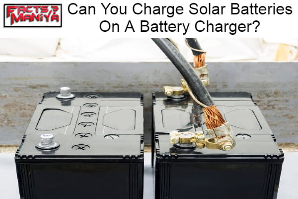 Charge Solar Batteries On A Battery Charger